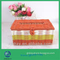 Square plastic tissue box